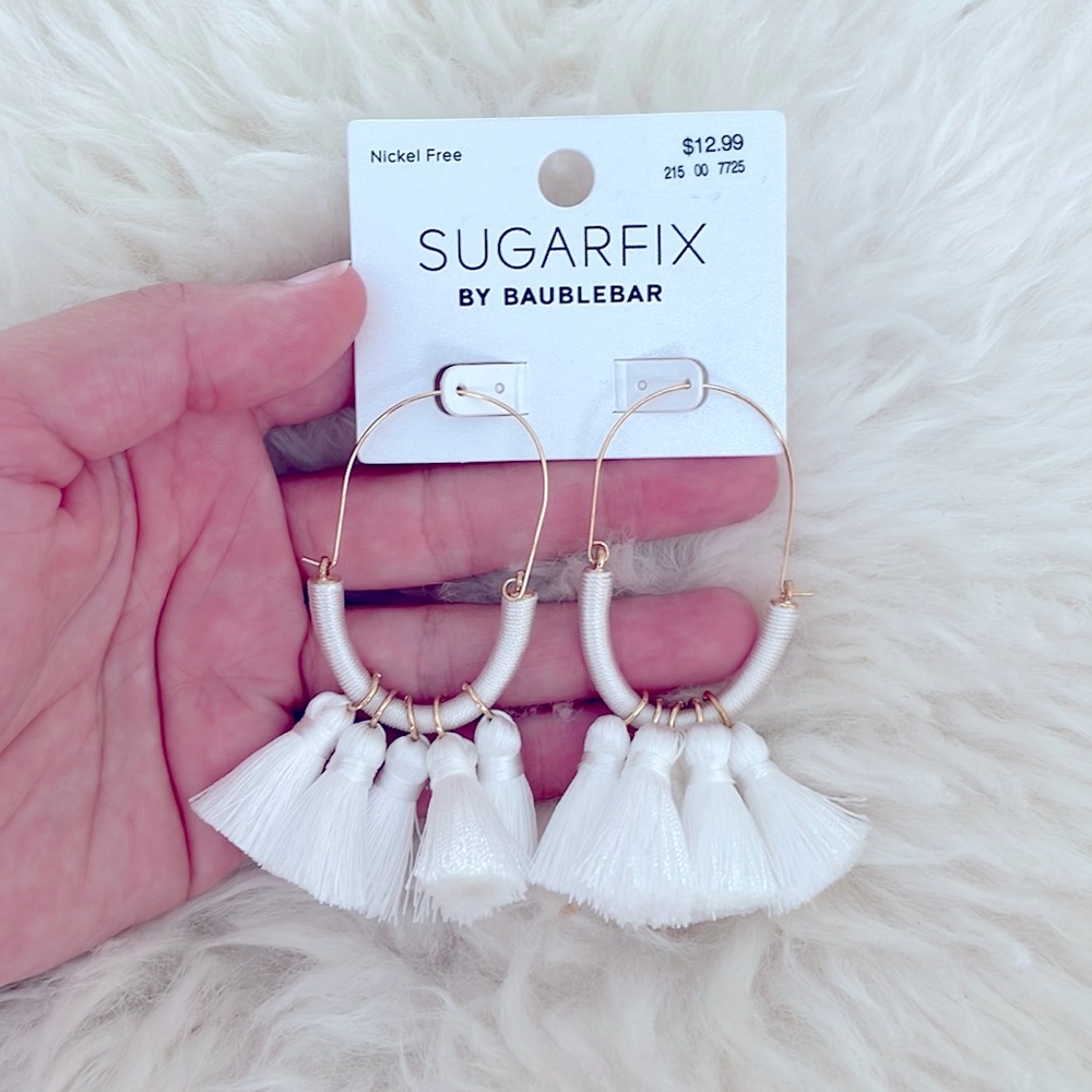 NWT BAUBLEBAR SUGARFIX TASSLE DELICATE EARRINGS